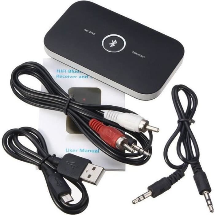 HIFI Sans Fil Bluetooth 2 In1 Audio Émetteur Récepteur Adaptateur 35MM RCA Musique De