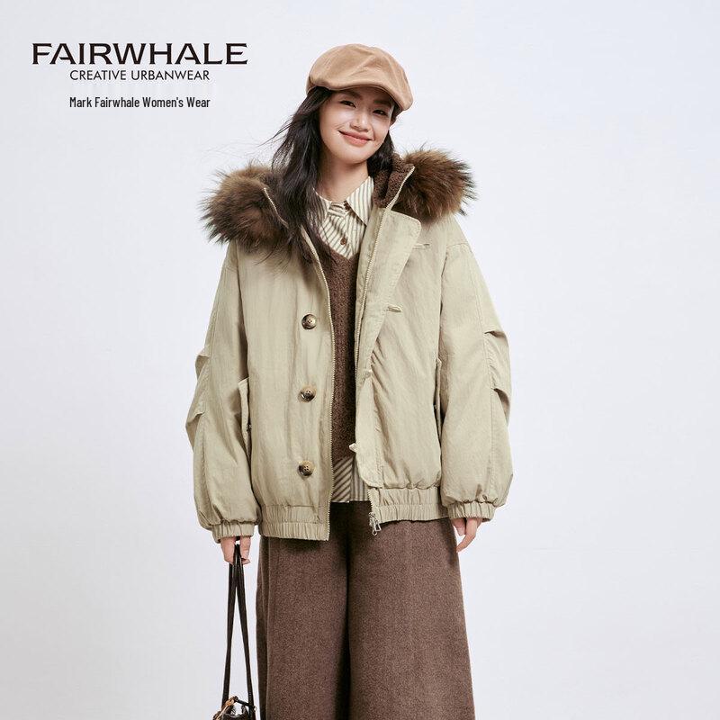 Marc Jacky Women s 2025 Faux Fur Collar Parka Down Jacket M