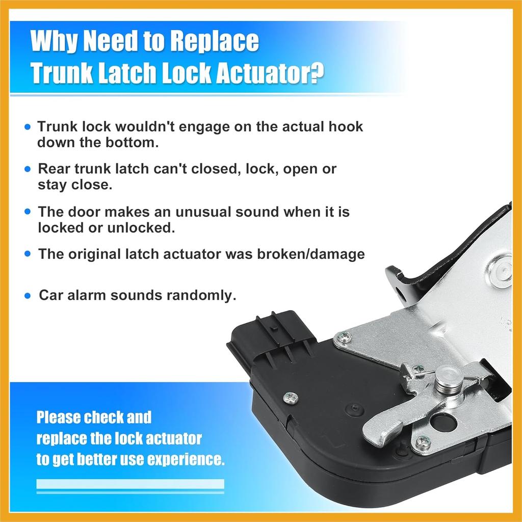 Kofferraumklappenschloss-Aktuator 81230-2V000 für Hyundai Veloster 2012-2017 1.6L V4 Motor Heckklappe Türverriegelung Aktuator Motor Heckklappe Kofferraumdeckel