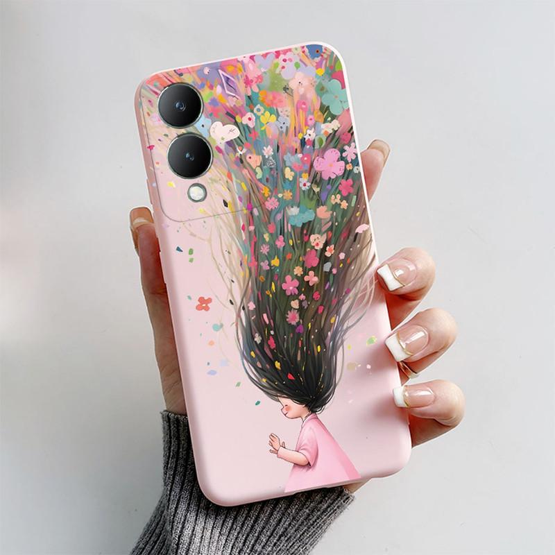 Custodia Per Vivo Y17 S Y17S Y16 Custodia Per Telefono Silicone Morbido Bella Farfalla Cover Posteriore Per VivoY17S Vivo Y 17S Y 16 Fundas Coque Capa