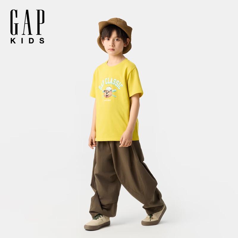 GAP Kids Bear Logo Cotton Short Sleeve T-shirt 100/52