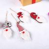 Christmas decoration forest old man with light pendant glowing Santa Claus small pendant window decoration