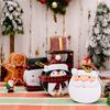 1Pcs Christmas Iron Candy Box With Lid Santa Claus Snowman Penguin Gingerbread Man Cookies Snacks Gift Box Xmas Party Decoration