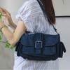 Fashion Denim Women Shoulder Bags Lady Axillary Messenger Bags Ladies Handbags Blue Cowboy Female Totes Bolsas
