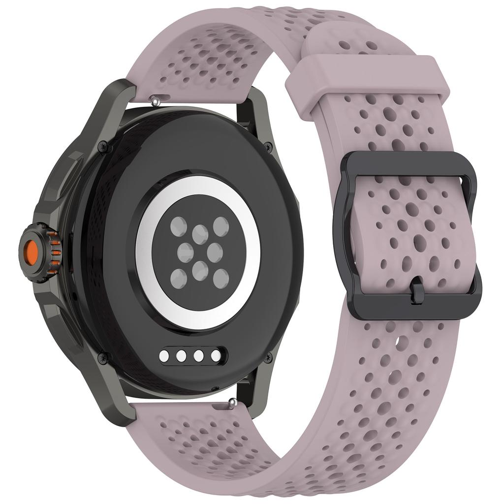 For Samsung Galaxy Watch FE 40mm/Watch7 44mm/40mm Silicone 20mm Multiple Holes Breathable Watch Strap