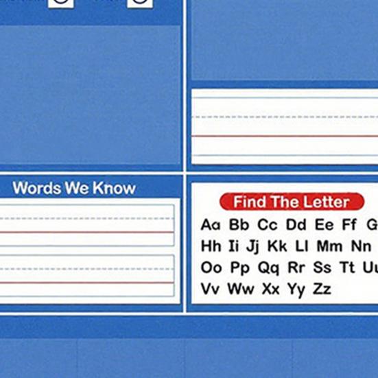 Alphabet Learning Pocket Chart Toddlers 1-3 ABC 26 Letters Learning Wall Chart Classroom Preschool Handwriting Practice Letter Tracing Circle