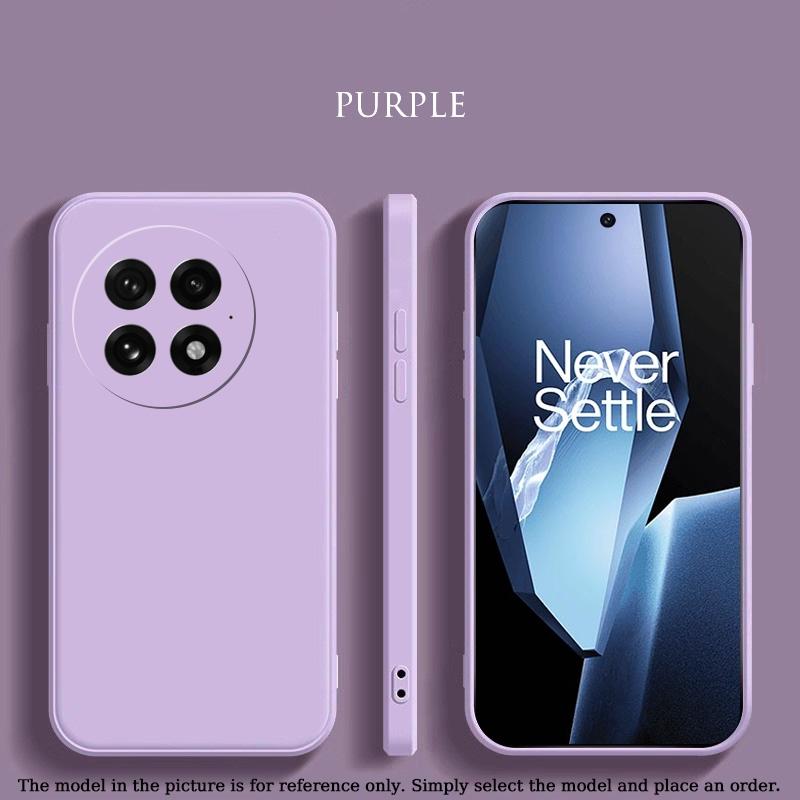 

Оригинальный жидкий силиконовый чехол для телефона OnePlus 13 12 Ace5 Pro 13R 1+13 противоударный фланелевая подкладка защитный чехол мягкий чехол OnePlus Ace5 Pro светло-фиолетовый