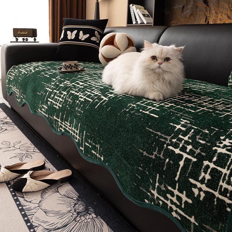 

Straight Row Special-Shaped Sofa Cushion Is Universal In All Seasons New Light Luxury High-End Non-Slip Seat Cushion Anti-Cat Scratch Sofa Towel 90*70cm