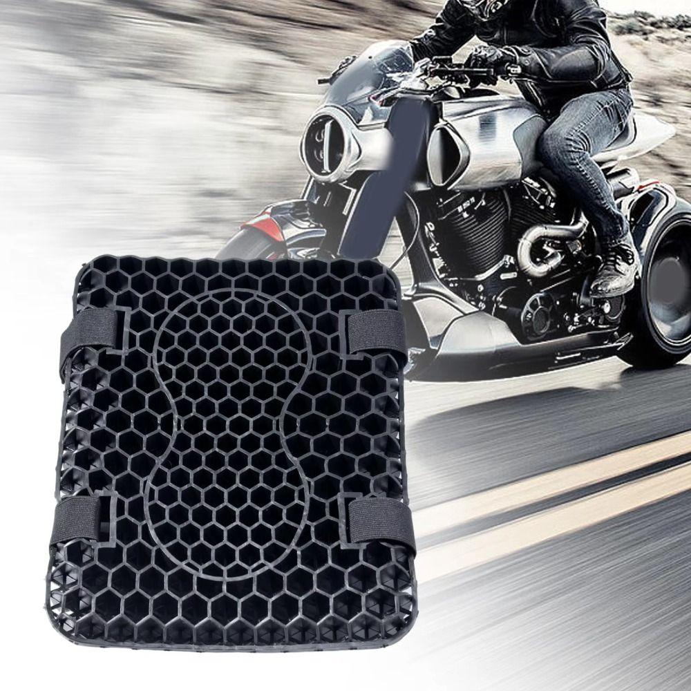 Elastic Gel Seat Cushion Breathable 3D Honeycomb Motorcycle Seat Cover  Unisex
