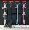 Ele Iron Art Floor Standing Clothes Hanger European Simple Entrance Coat Ra Creative Design Non-Slip Structure Metal Body