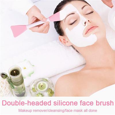 1PC Doppel Kopf Silikon Weiche Gesichtsmaske Make-Up Pinsel Rühren Stick Schönheit Hautpflege Werkzeug Kosmetik Make-Up Pinsel