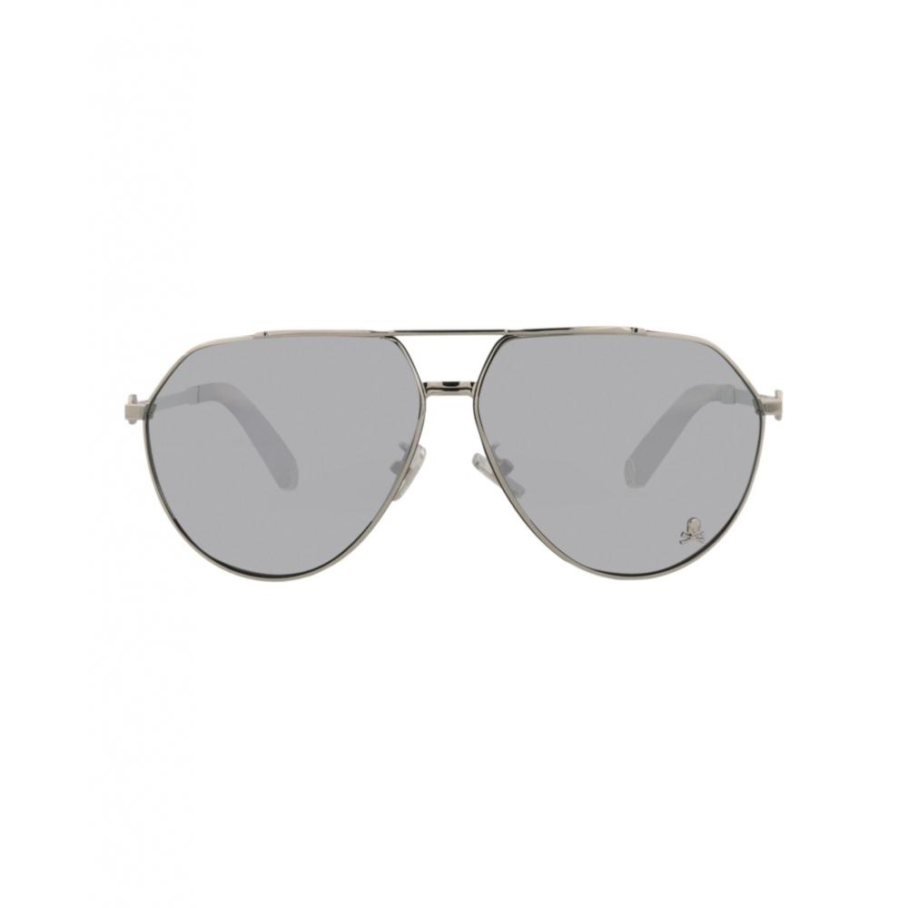 

Philipp Plein Солнцезащитные очки-авиаторы в оправе из нержавеющей стали палладий палладиевое серебро