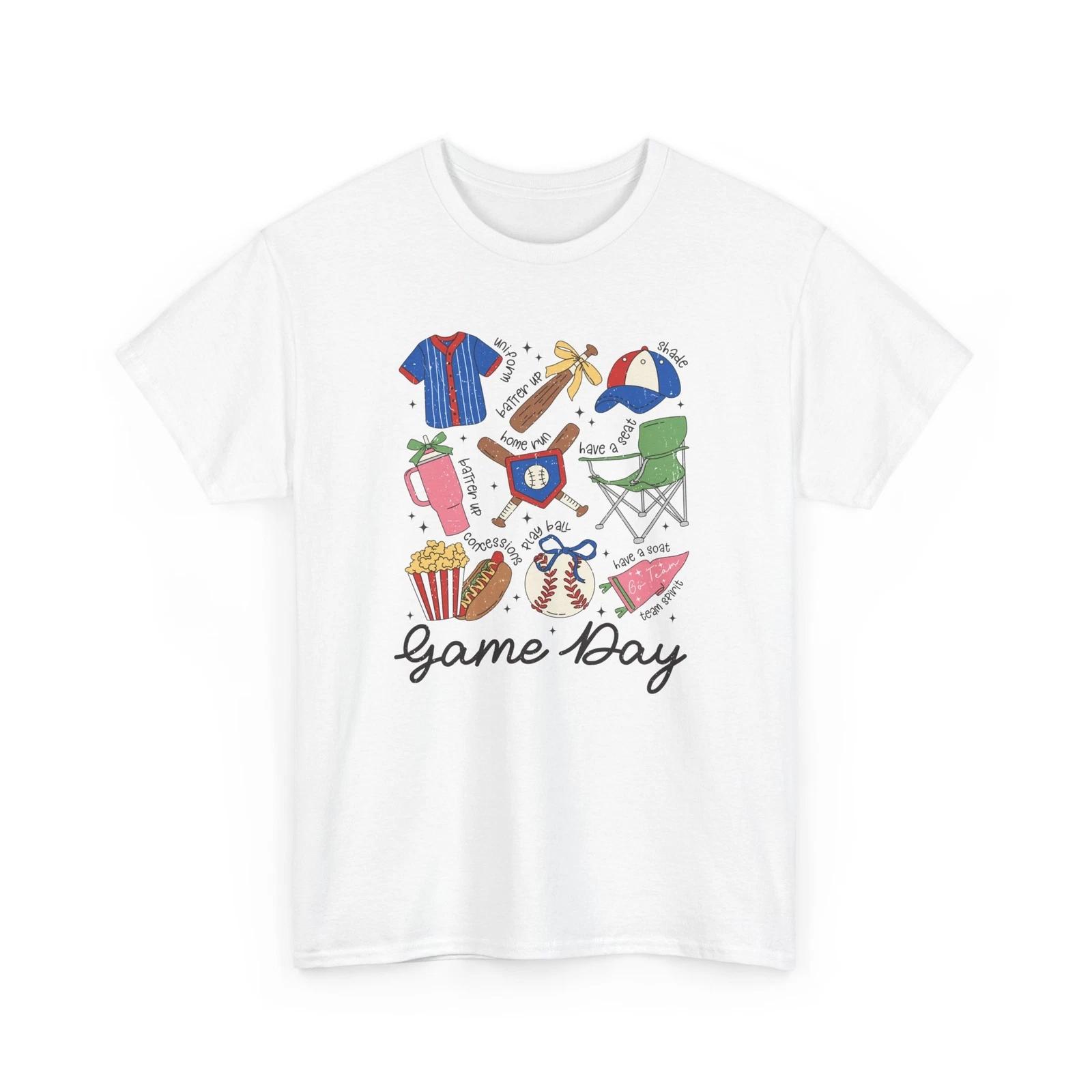 Baseball T-Shirt | Funny Baseball Fan Shirt | Game Day Baseball Fan T-Shirt 2XL