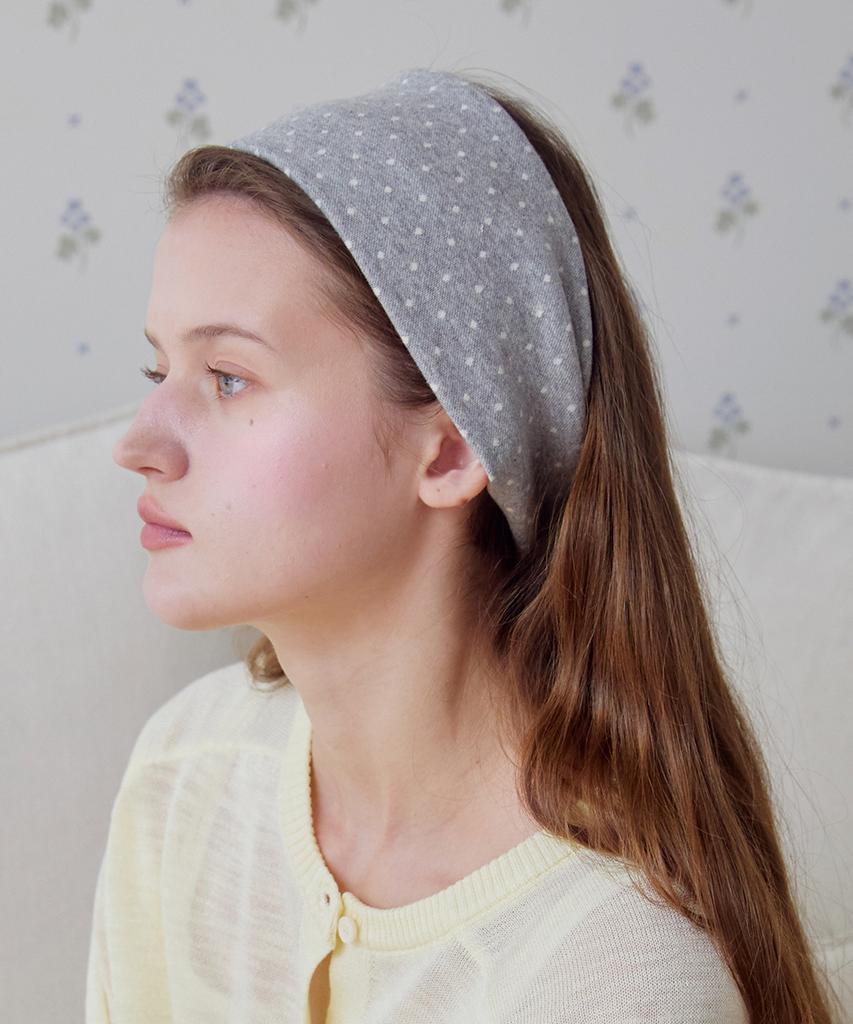 Minco Dot Cozy Hairband_Gray
