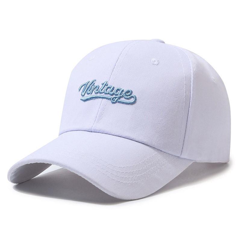 Vintage Letter Embroidery Baseball Cap Outdoor Breathable Peaked Caps Gifts