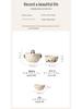 Ru Ware Panda Travel Tea Set: Portable Outdoor Kung Fu Set with One Pot and Three Cups