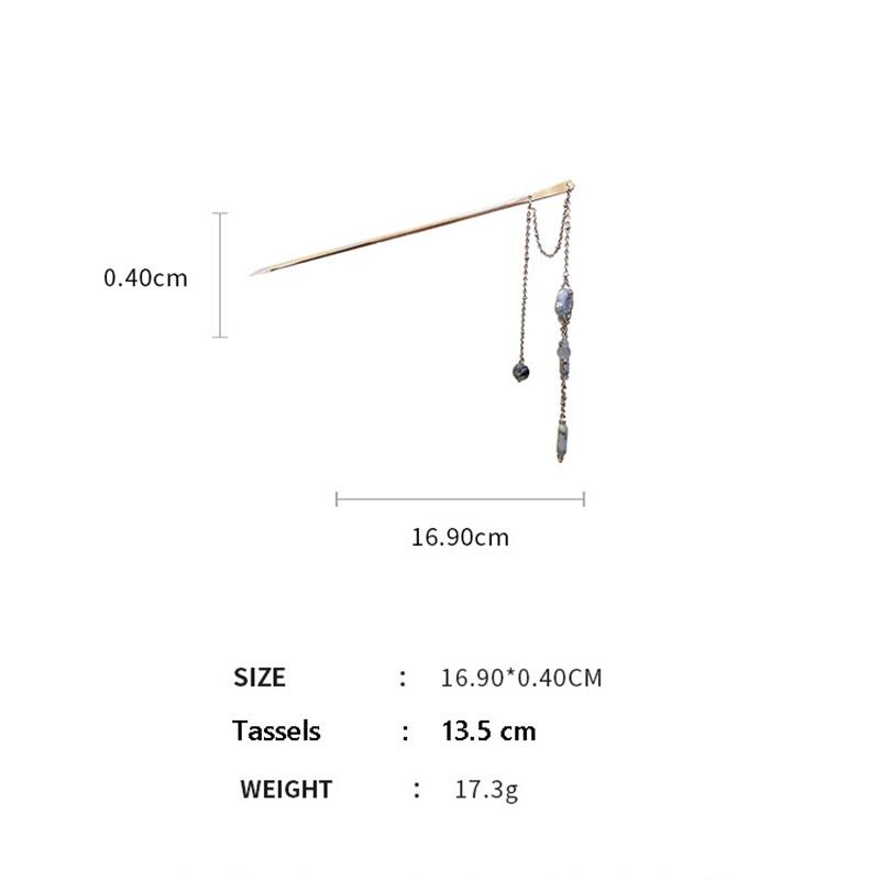 Haarstäbchen, Vintage-Stil, für Frauen und Mädchen, DIY, einfacher chinesischer Stil, Frisur-Design, Pferdeschwanz-Halter, Haarschmuck, Schmuck