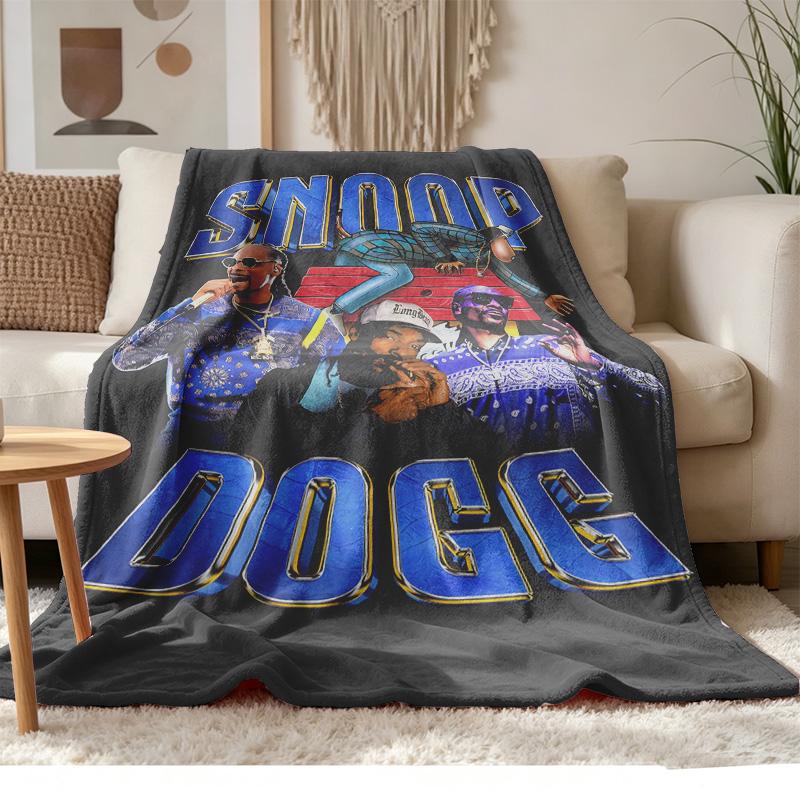 Snoop Dogg Soft and Comfortable Flannel Suitable for Sofas Living Rooms Outdoor Camping Travel and Also Makes a Great Anniversary Gif