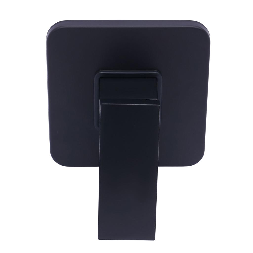 Single-function Shower Mixing Valve Wall Mount Black Shower Handle Valve Kit Chrome Plating Wrench Type Shower Valve Set