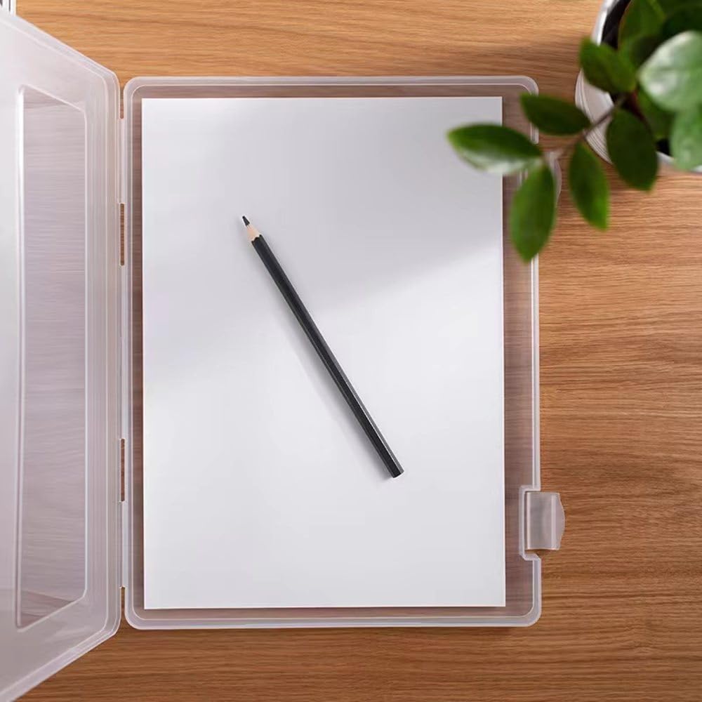 A4 Plastic Paper Organizer, Document File Box, Printer Paper Storage Container, Magazine Holder, Photo Containers
