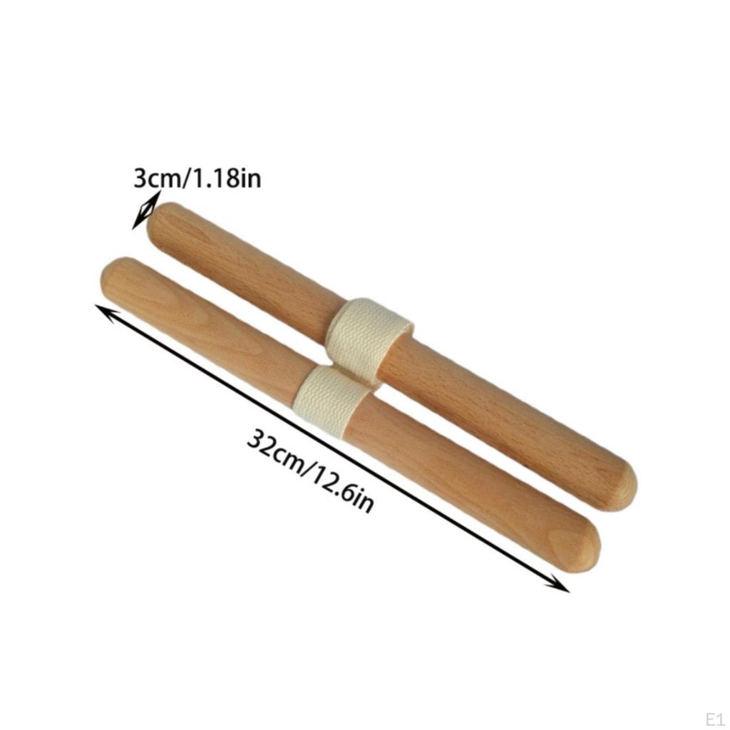Braided Band Exerciser Beech Wood Wooden Exercise Bar Portable HandHeld