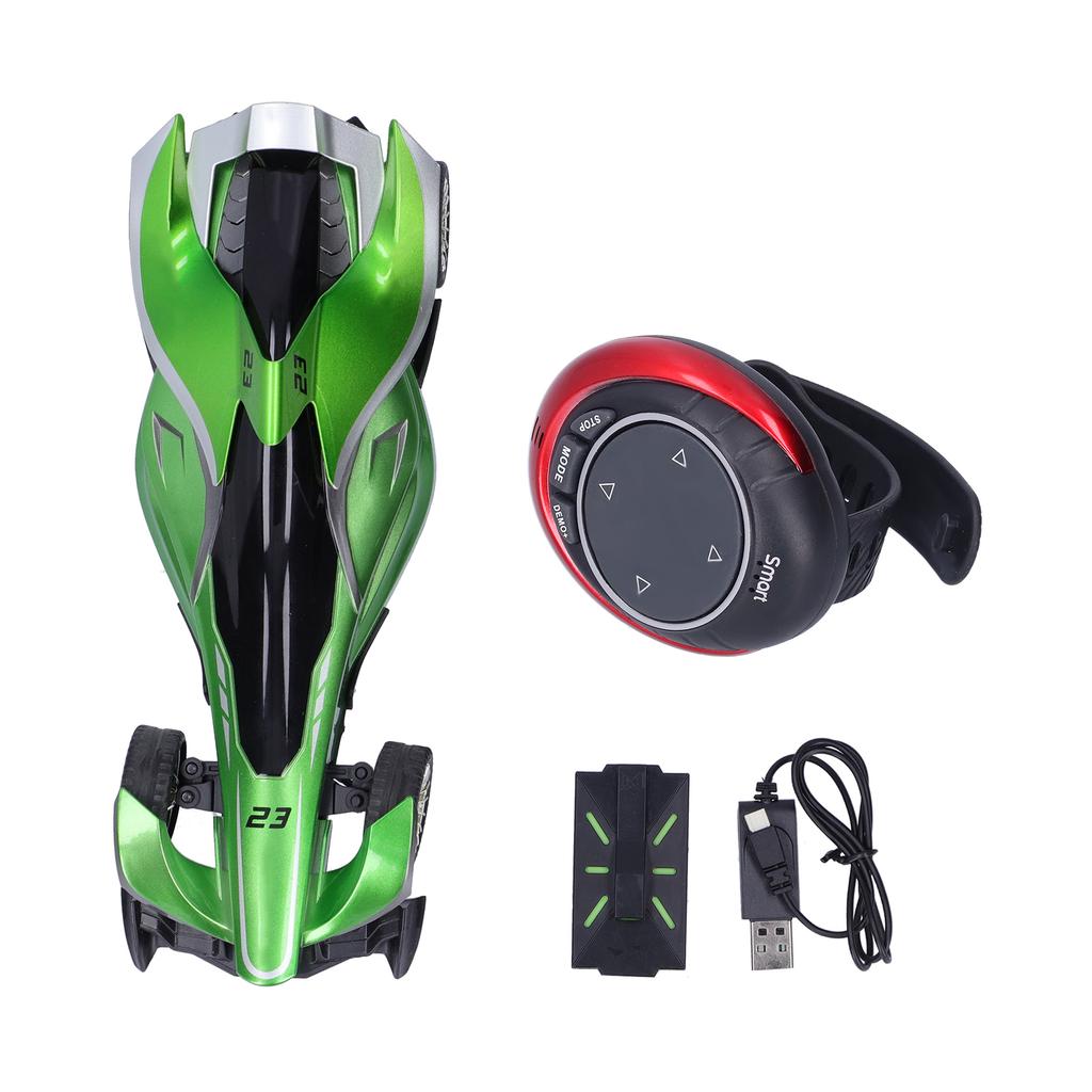 Ceas Telecomandă Mașină de Curse Jucărie Reîncărcabilă Control Vocal Mașină RC Vehicul Jucărie Verde