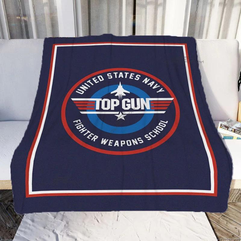 Fighter Aircraft Top Gun Patterns Blanket Fashion Flannel Blanket Cosy Lazy Couch Cover Blanket Super Soft Sheet Mattresses
