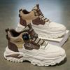 High-top Men's Shoes 2025 Autumn Casual Board Shoes Youth Knob Soft-soled Sports Martin Boots Daily Casual Men's Shoes
