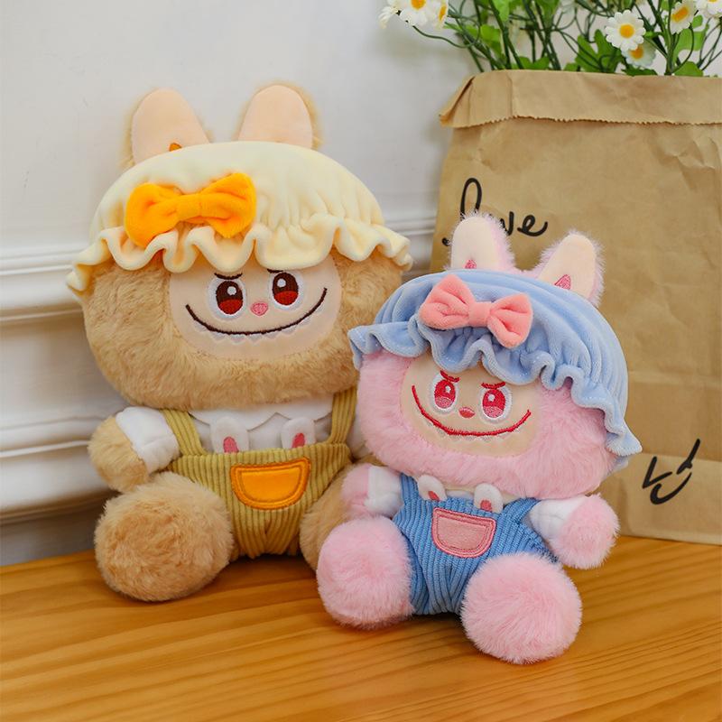 Plush clothed blala doll cute hooded doll ornament couple backpack pendant gift