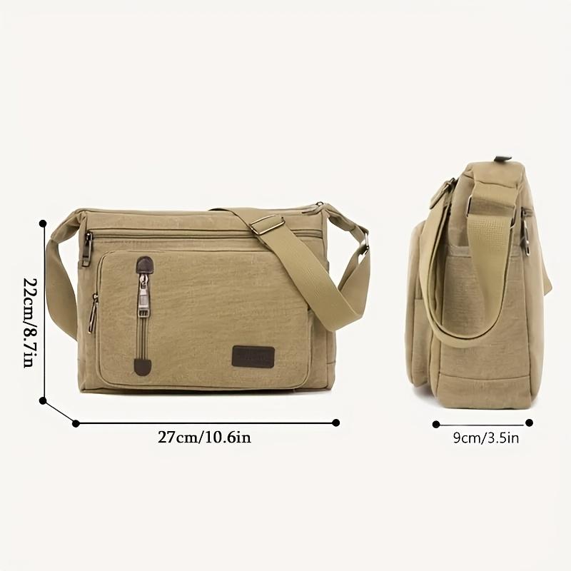 Vintage Crossbody Bag with Adjustable Strap Casual Outdoor Style, Easy Care, Suitable for Hiking and Daily Carrying