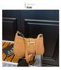 Geantă de umăr Crossbody Retro Chic Coreeană pentru Femei - Texturată, Elegantă, de Valoare Ridicată și Casual.