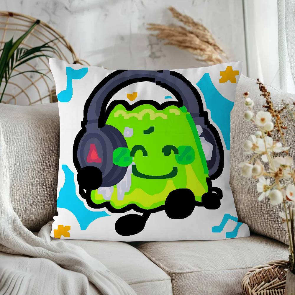 

Cartoon B-BFDI Cushion Cover Pillow Cover Decor Pillowcase Printed Cushion Case For Couch 16x16Inch