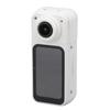 Daumenkamera 2.7K 180 Grad Objektivwinkel IPS HD Display Tragbare Vlogging-Kamera zum Radfahren Weiß