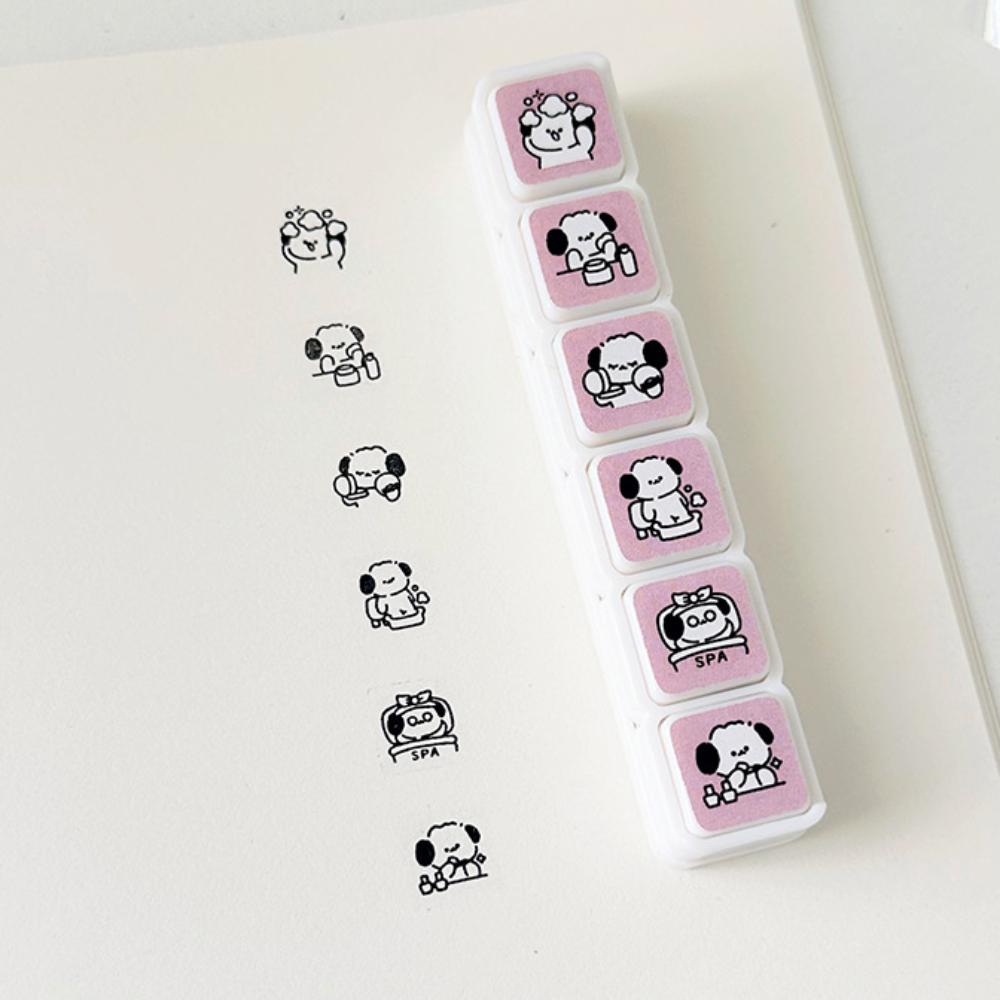 

DIY Crafts Скрапбукинг Штамп Мультяшный Пресс Штампы Штемпельная подушечка Кавайные Декоративные Штампы Планировщик Дневников 04