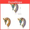 Animal Giraffe Brooch Jewelry With Colored Water Dazzling Crystals For Unisex Fashion Accessory