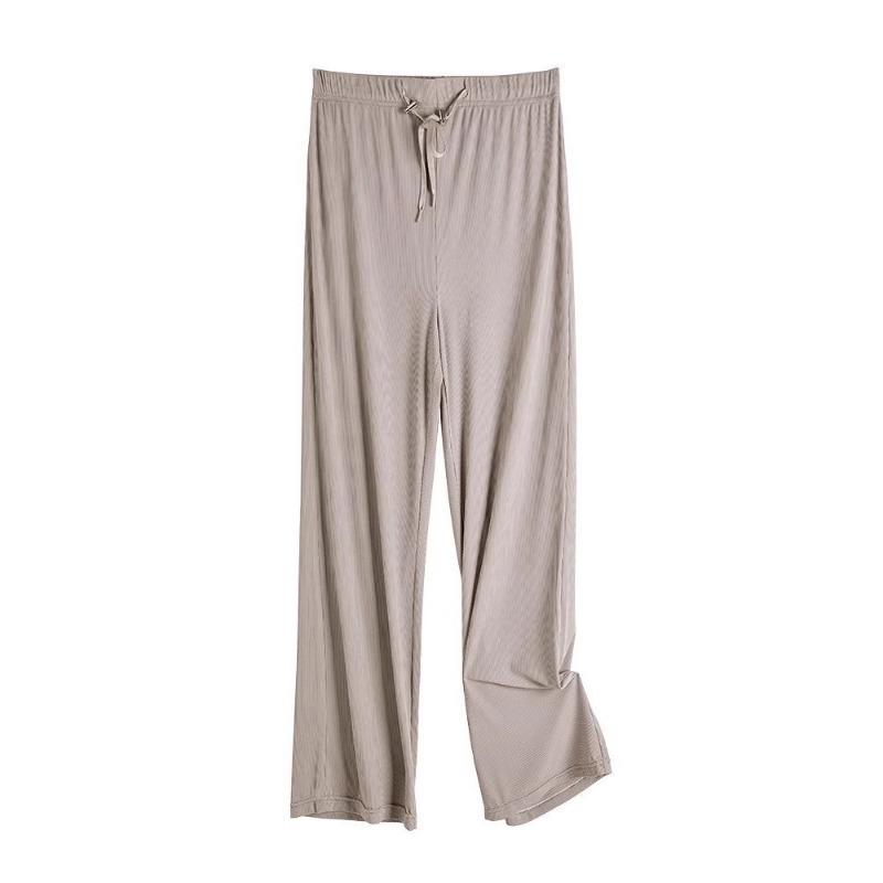 

Брюки для беременных летние тонкие верхние брюки большого размера прямые брюки летние брюки с широкими штанинами длинные брюки леггинсы из ледяного шелка летние XL（140-170）