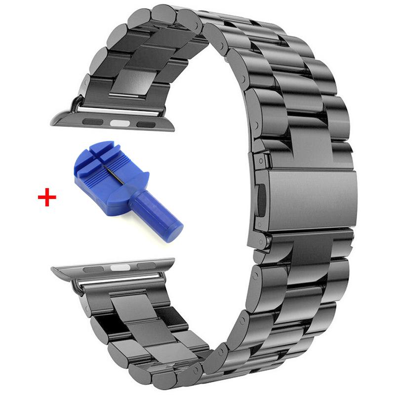 1Pc Stainless Steel Replaceable Wristband For Apple Watch Band 38/40/41/42/44/45/49/46MM For Apple Watch Strap Ultra 11 10 9 8 7 6 5 4 3 2 1 SE Band