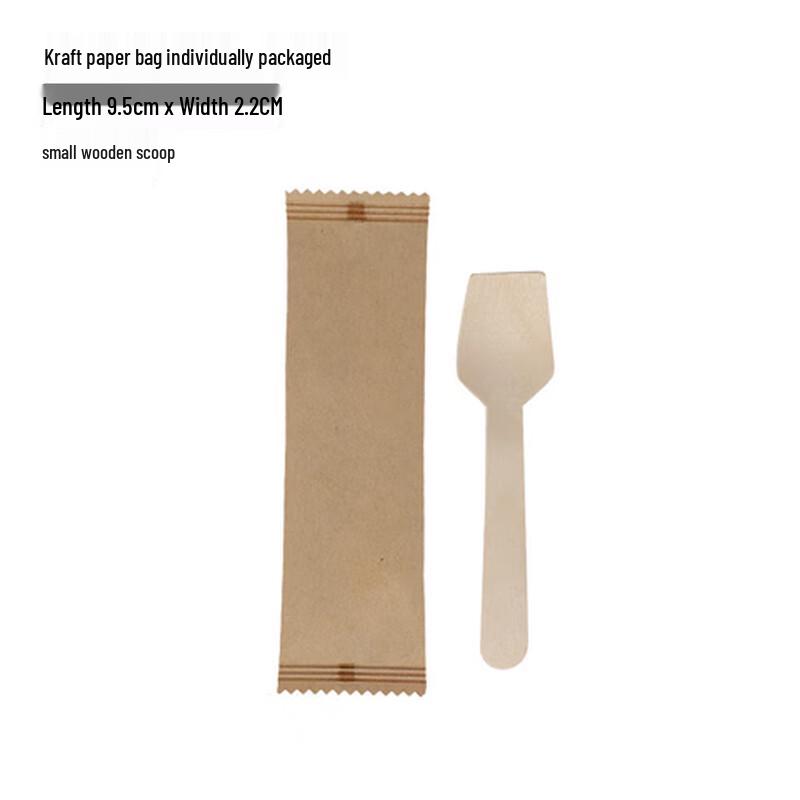 Shixun Disposable Wooden Ice Cream Spoons
