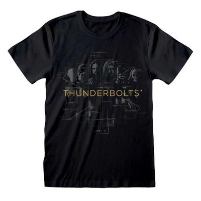 Thunderbolts* Unisex Adult In Rectangles Characters T-Shirt