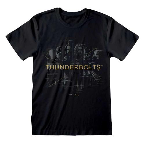 Thunderbolts* Unisex Adult In Rectangles Characters T-Shirt