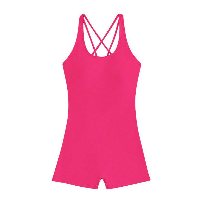 TS JYL-BK109 Solid Boyshort Swimsuit, Bodycon Surfing Swimwear For Women M
