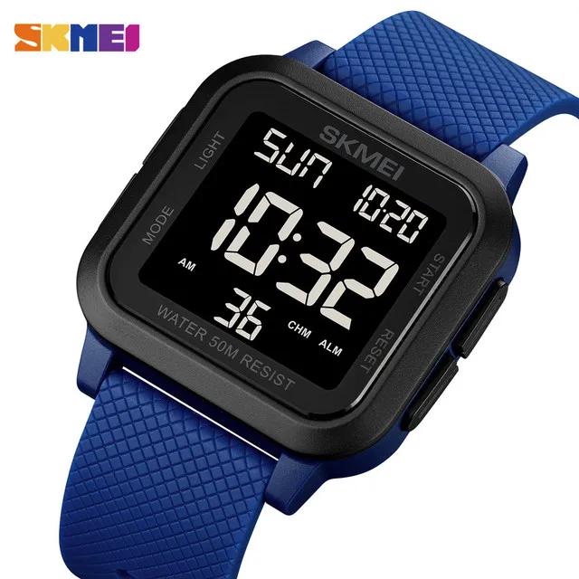 SKMEI 1894 Sport Elektronische Uhr für Herren Stoßfest Wasserdicht Countdown Herren Armbanduhr Militärischer Wecker 1960 Reloj Hombre
