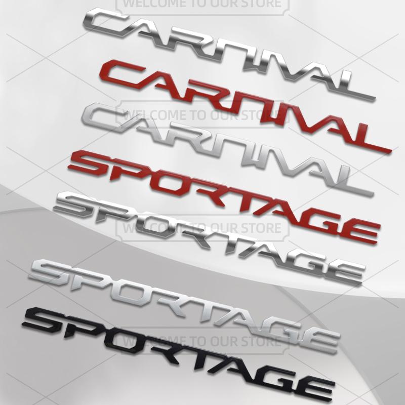 AANC1 Car 3D Metal For KIA Sportage Carnival Seltos GDI GT Line Body Emblem Badge Decals Auto Tail Sticker Decorative Accessories