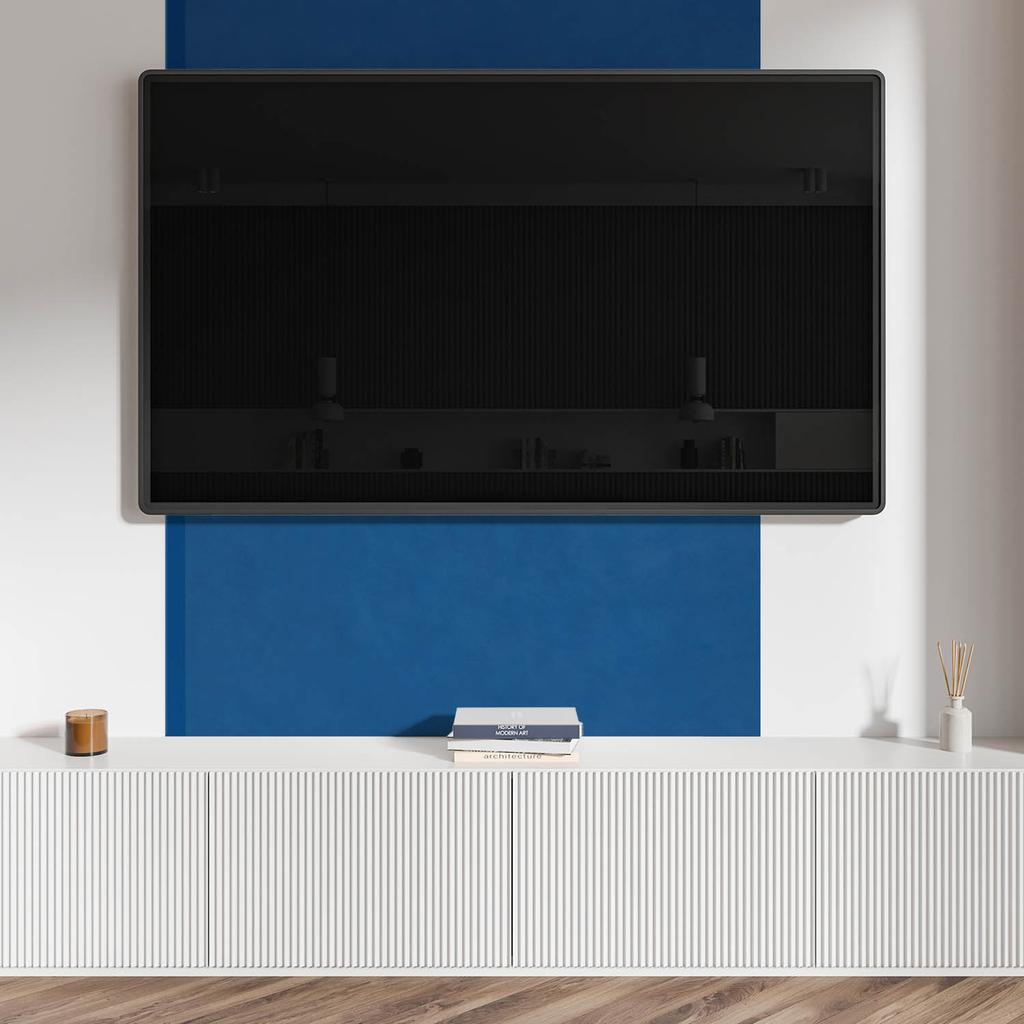 Self-Adhesive Vinyl Decorative Panel With Print 120x60 Cm Blue Color