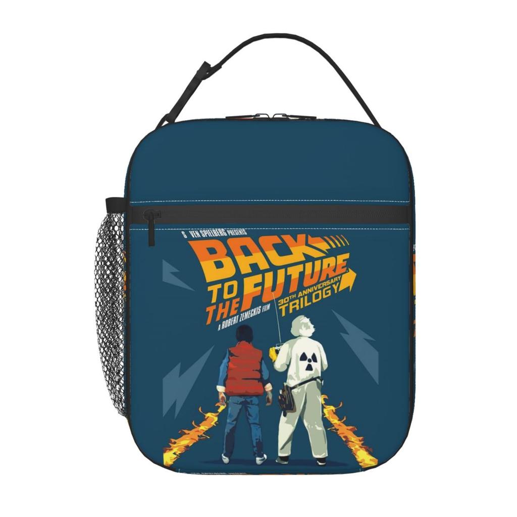 Back To The Future Insulated Lunch Bag for Women Kids Portable Food Boxes Thermal Lunch Box Tote