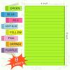 (8 Pads) Lined Sticky Notes 4x6 in Post, 8 Colors Self Sticky Notes Pad Its, Bright Post Stickies Colorful Big Rectangular Sticky Notes for Office,