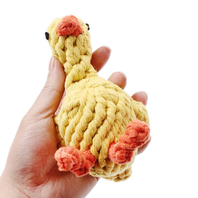 Dog Toy Knot Rope Pippi Tao Dog Knot Shaped Cotton Rope Large Dog Woven Pet Toy