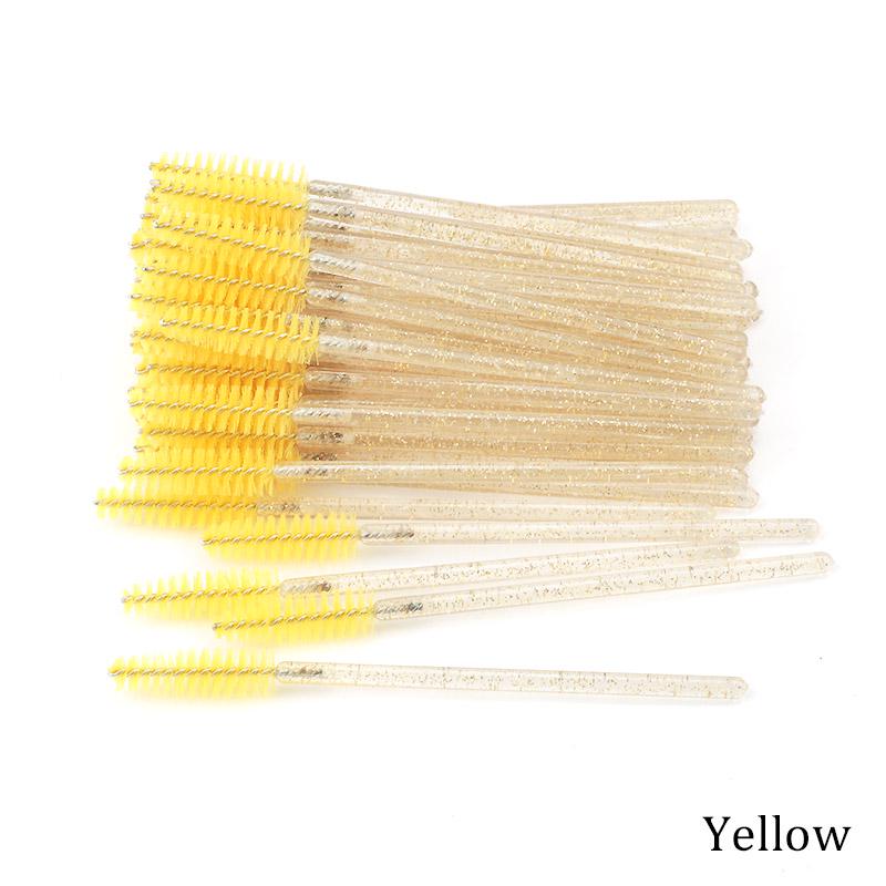 50Pcs Eyelash Extension Disposable Eyebrow Brush Mascara Wand Applicator Spoolers Eye Lashes Cosmetic Brushes Set Makeup Tools