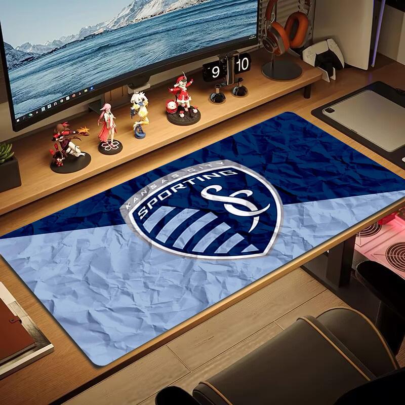 Sporting Kansas City Color Mouse Pad Large Gaming Table Cushion Non-slip Laptop Tablet Big Mousepad XXL Mat Mini PC Playmat With Lock edge