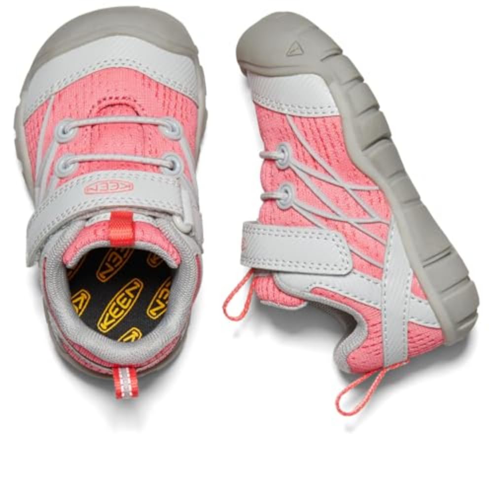 KEEN Kids' Chandler CNX Sneakers (Sizes 20.0-23.5cm), Lightweight, School and Athletic Shoes for Boys and Girls, Drizzle/Dubarry, Size 21.0cm
